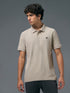Men Solid Slim Fit Polo T-shirt with MATPIQ