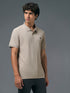 Men Solid Slim Fit Polo T-shirt with MATPIQ