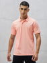 Men Solid Slim Fit Polo T-shirt with MATPIQ