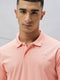 Men Solid Slim Fit Polo T-shirt with MATPIQ