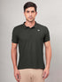 Men Solid Slim Fit Polo T-shirt with MATPIQ