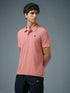 Men Solid Slim Fit Polo T-shirt with MATPIQ