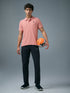 Men Solid Slim Fit Polo T-shirt with MATPIQ