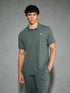 Men Solid Slim Fit Polo T-shirt with MATPIQ
