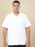 Men Plus Size Solid Polo T-shirt with MATPIQ
