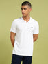 Men Solid Slim Fit Polo T-shirt with MATPIQ