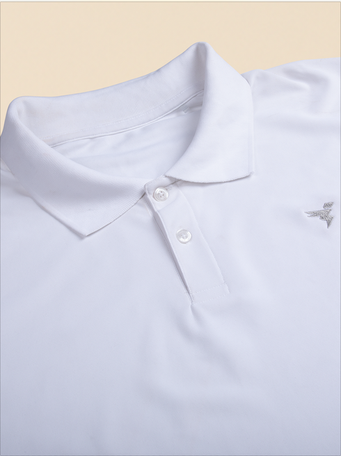 Men Plus Size Solid Polo T-shirt with MATPIQ