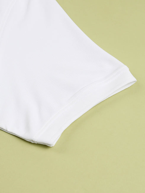 Men Solid Slim Fit Polo T-shirt with MATPIQ