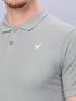 Men Solid Slim Fit Polo T-shirt with MATPIQ