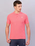 Men Solid Slim Fit Polo T-shirt with MATPIQ