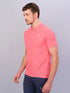 Men Solid Slim Fit Polo T-shirt with MATPIQ