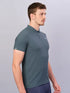 Men Solid Slim Fit Polo T-shirt with MATPIQ