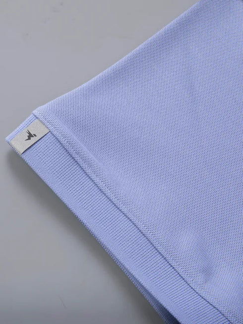 Men Solid Slim Fit Polo T-shirt with MATPIQ