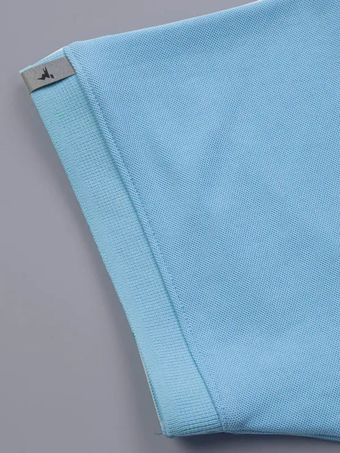 Men Solid Slim Fit Polo T-shirt with MATPIQ