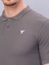Men Solid Slim Fit Polo T-shirt with MATPIQ