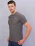 Men Solid Slim Fit Polo T-shirt with MATPIQ