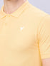 Men Solid Slim Fit Polo T-shirt with MATPIQ