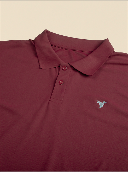 Men Plus Size Solid Polo T-shirt with MATPIQ