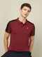 Men Colorblock Relax Fit Polo T-shirt with TECHNO COOL+