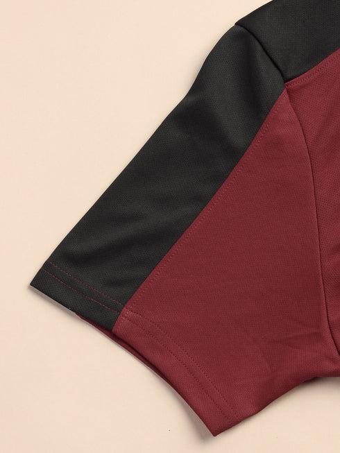Men Colorblock Relax Fit Polo T-shirt with TECHNO COOL+