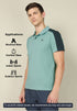 Men Colorblock Relax Fit Polo T-shirt with TECHNO COOL+