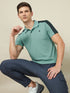 Men Colorblock Relax Fit Polo T-shirt with TECHNO COOL+