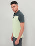 Men Colorblock Relax Fit Polo T-shirt with TECHNO COOL+
