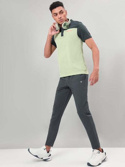 Men Colorblock Relax Fit Polo T-shirt with TECHNO COOL+