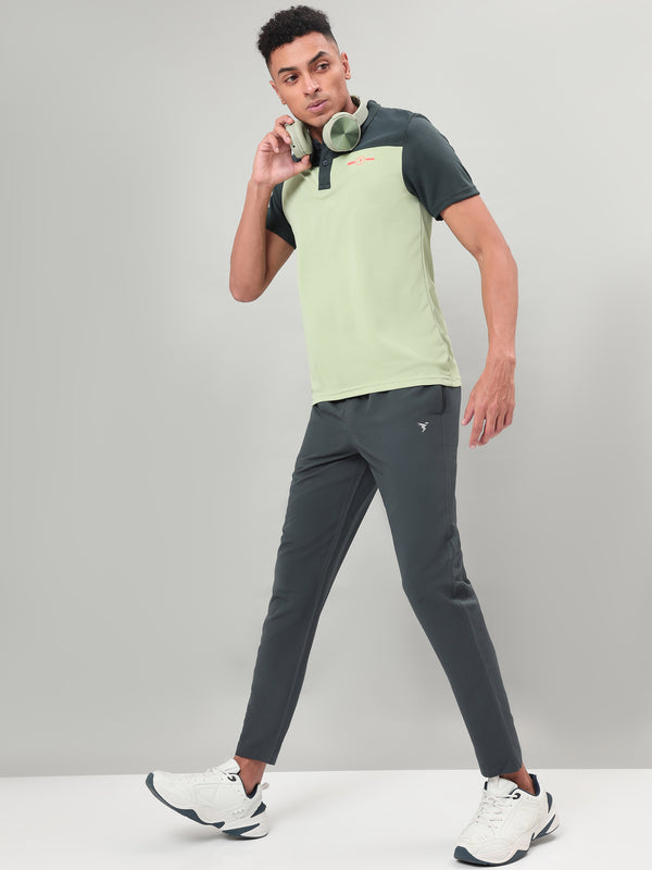 Men Colorblock Relax Fit Polo T-shirt with TECHNO COOL+