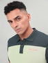Men Colorblock Relax Fit Polo T-shirt with TECHNO COOL+