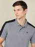 Men Colorblock Relax Fit Polo T-shirt with TECHNO COOL+