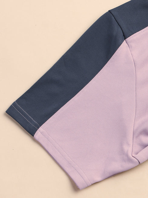 Men Colorblock Relax Fit Polo T-shirt with TECHNO COOL+