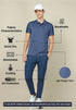 Men Colorblock Relax Fit Polo T-shirt with TECHNO COOL+
