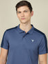 Men Colorblock Relax Fit Polo T-shirt with TECHNO COOL+