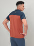Men Colorblock Relax Fit Polo T-shirt with TECHNO COOL+