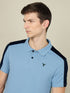 Men Colorblock Relax Fit Polo T-shirt with TECHNO COOL+