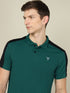 Men Colorblock Relax Fit Polo T-shirt with TECHNO COOL+