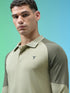 Men Colorblock Slim Fit Polo T-shirt with TECHNO COOL+