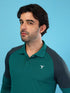 Men Colorblock Slim Fit Polo T-shirt with TECHNO COOL+