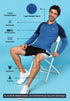 Men Colorblock Slim Fit Polo T-shirt with TECHNO COOL+