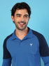 Men Colorblock Slim Fit Polo T-shirt with TECHNO COOL+