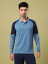 Men Colorblock Slim Fit Polo T-shirt with TECHNO COOL+