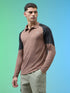 Men Colorblock Slim Fit Polo T-shirt with TECHNO COOL+