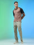 Men Colorblock Slim Fit Polo T-shirt with TECHNO COOL+