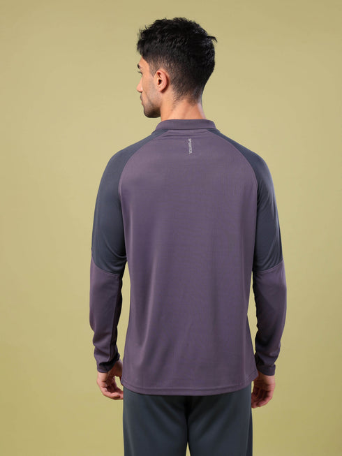 Men Colorblock Slim Fit Polo T-shirt with TECHNO COOL+