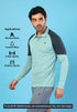 Men Colorblock Slim Fit Polo T-shirt with TECHNO COOL+