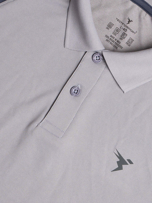 Men Colorblock Slim Fit Polo T-shirt with TECHNO COOL+