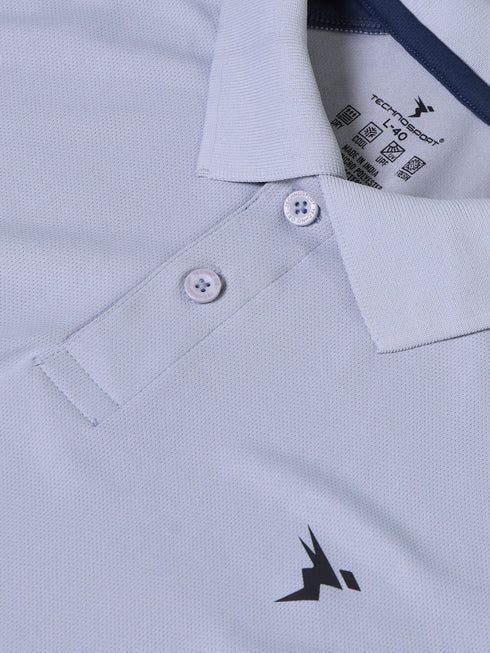 Men Colorblock Slim Fit Polo T-shirt with TECHNO COOL+