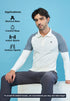 Men Colorblock Slim Fit Polo T-shirt with TECHNO COOL+