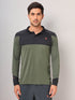 Men Colorblock Slim Fit Polo T-shirt with TECHNO COOL+